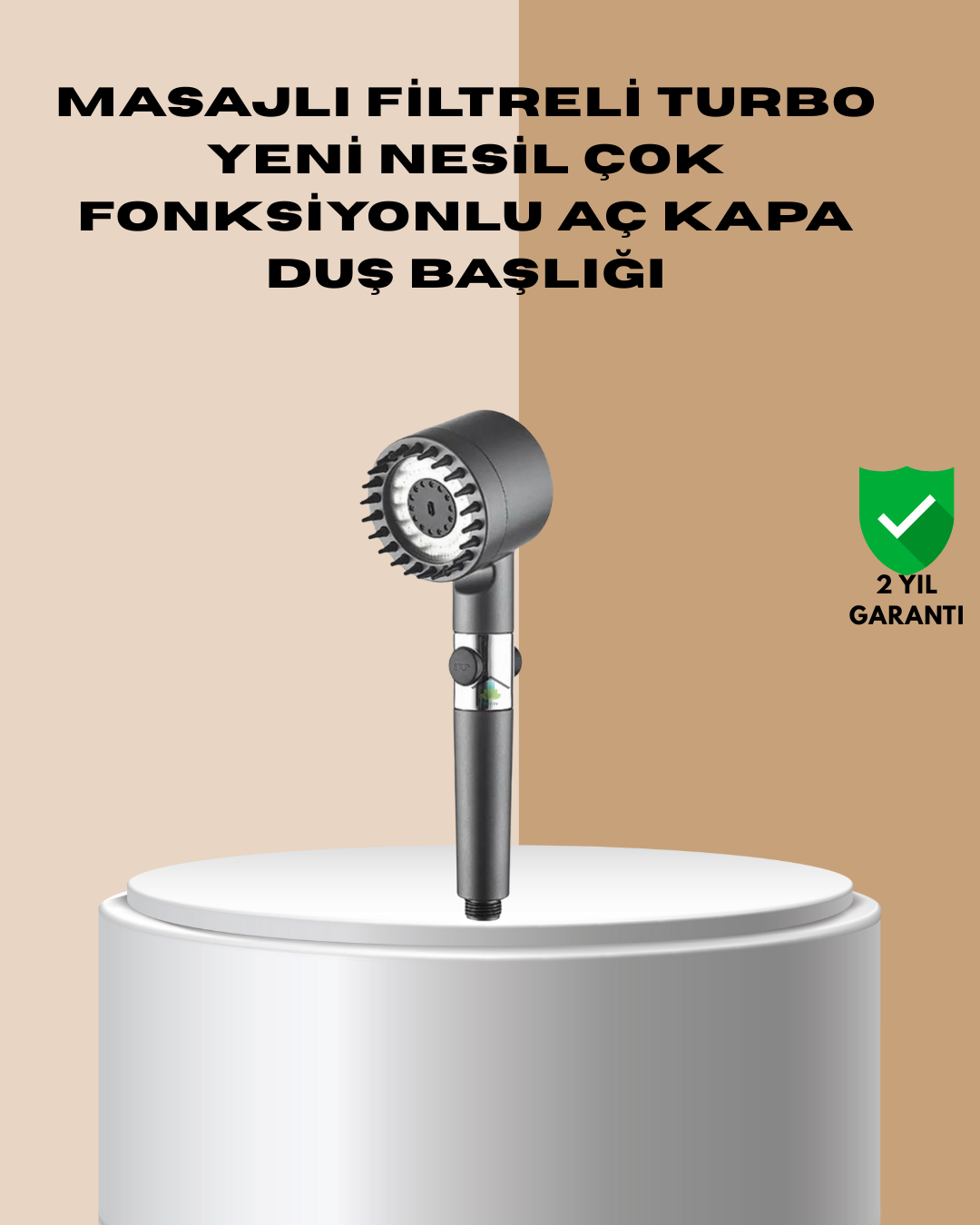 Çok Fonksiyonlu Filtreli Duş Başlığı Masaj Etkili