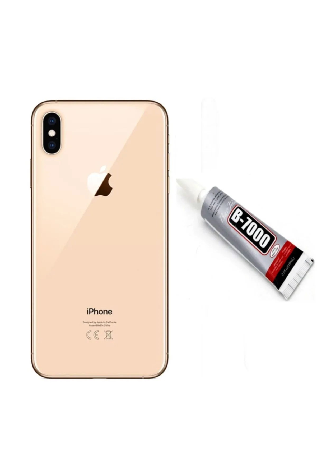 iPhone XS MAX Uyumlu Arka Pil Kapağı ve Yapıştıcı Hediye