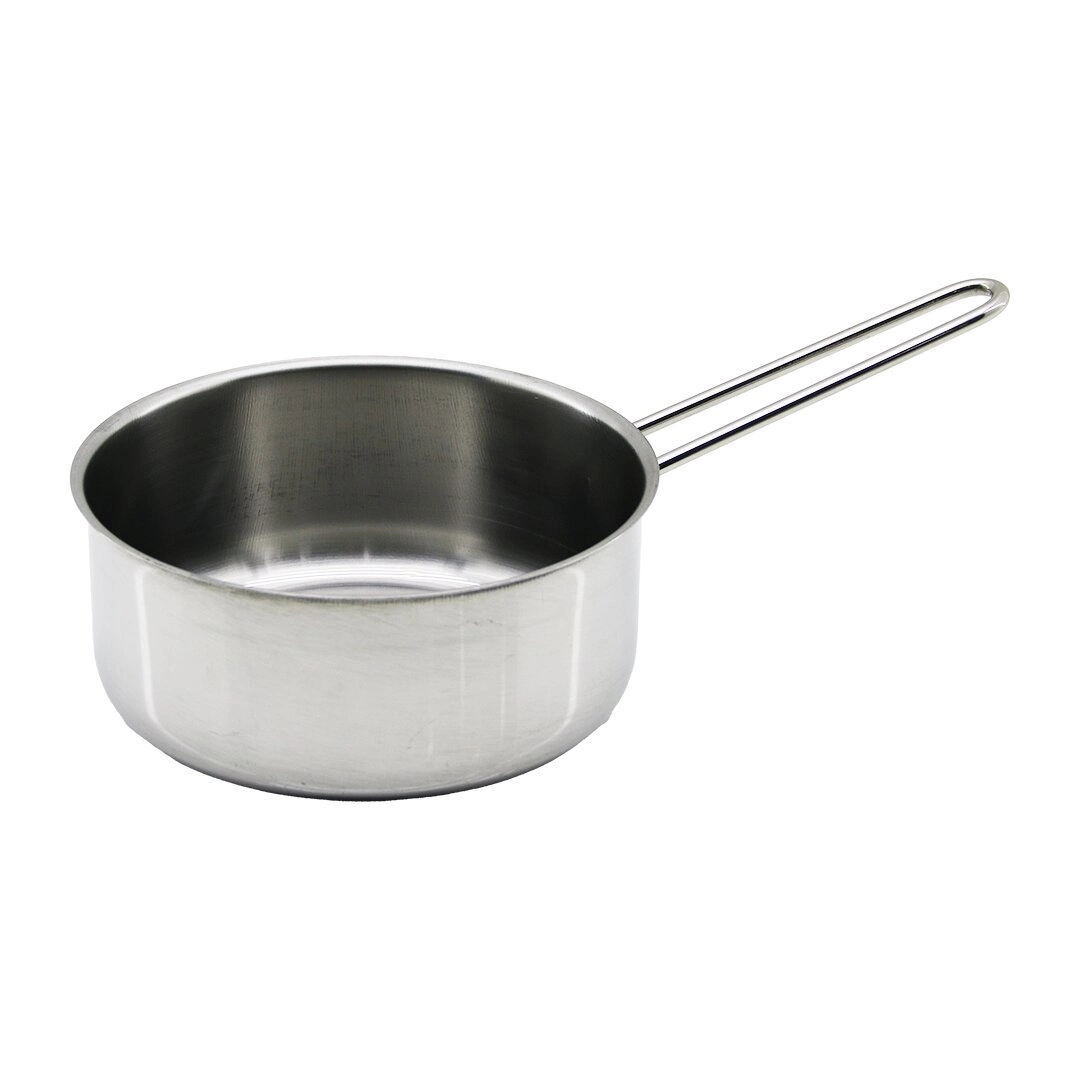 Şık Tasarımlı Çelik Sos Tava 14 cm Tel Kulp ile Mutfakta