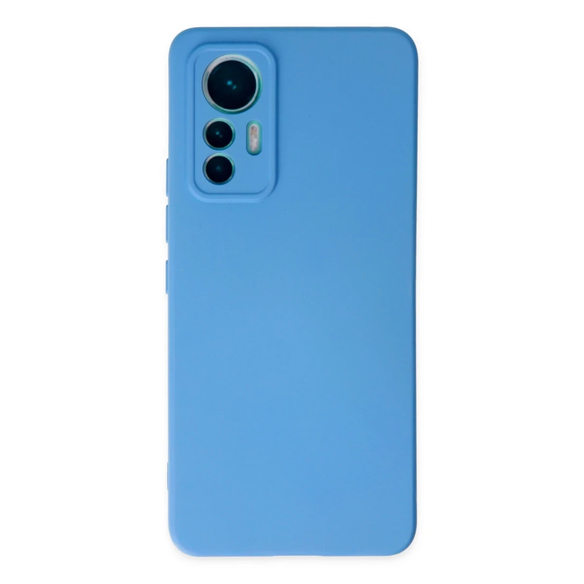 Xiaomi Mi 12 Lite Kılıf Nano içi Kadife Silikon - Mavi