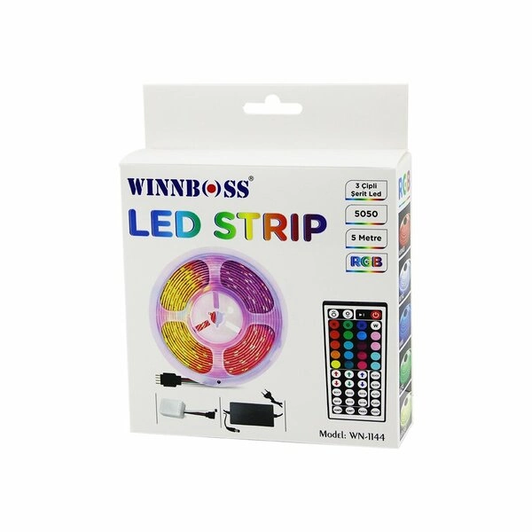 Kumandalı RGB Şerit LED 5 Metre Uzunlukta