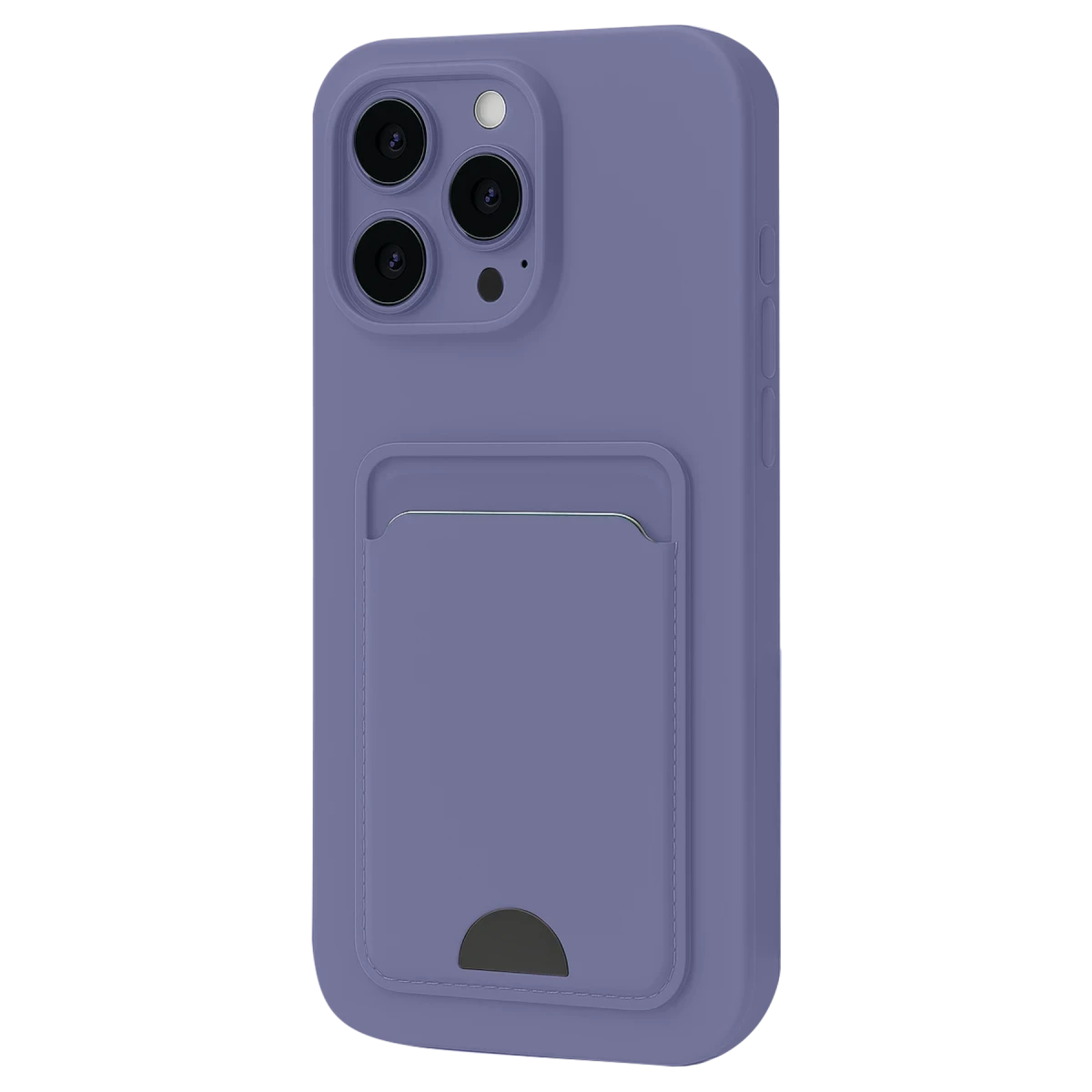 Apple iPhone 16 Plus Kılıf Kelvin Kartvizitli Silikon - Lila