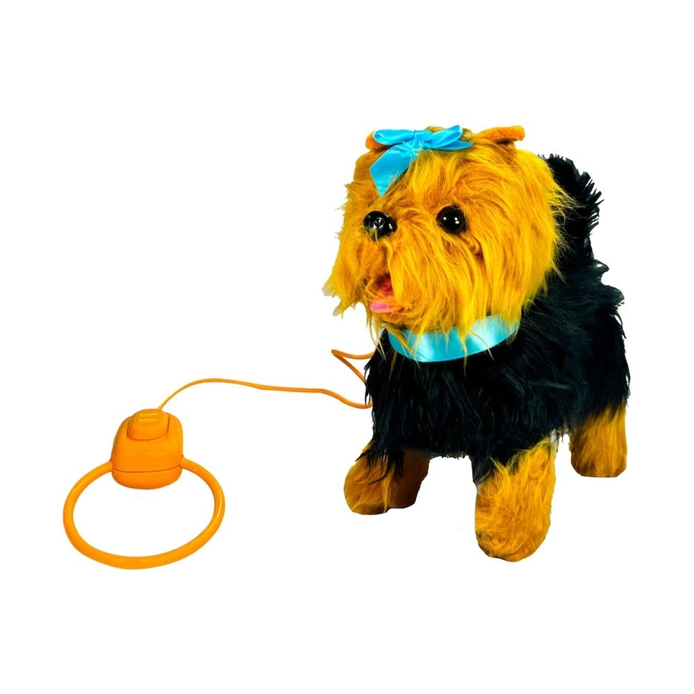 Peluş Tasmalı Yürüyen Köpek Mavi Renk 1 Adet