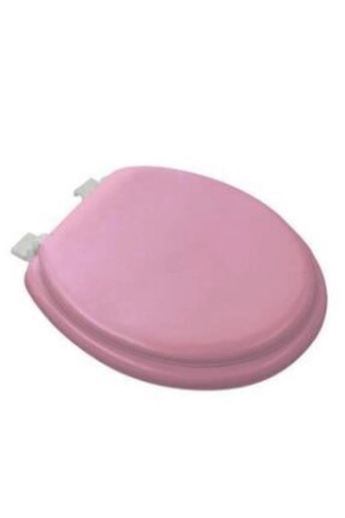 Yumuşak Pembe Büyük Klozet Kapak 42x41 cm