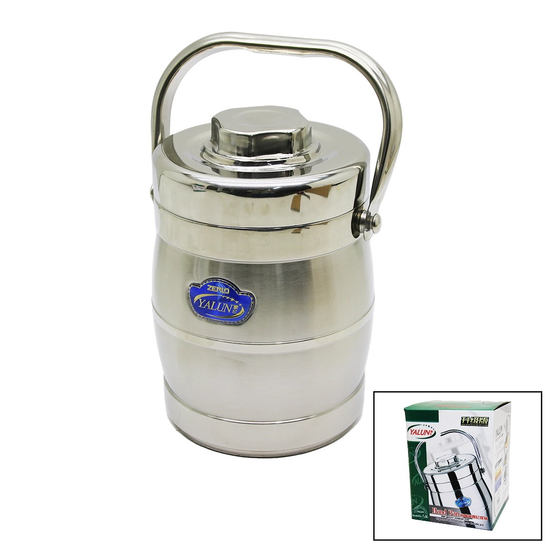 Şık Metal Kova 3'lü Sefer Tası 1.6L Saklama Kabı