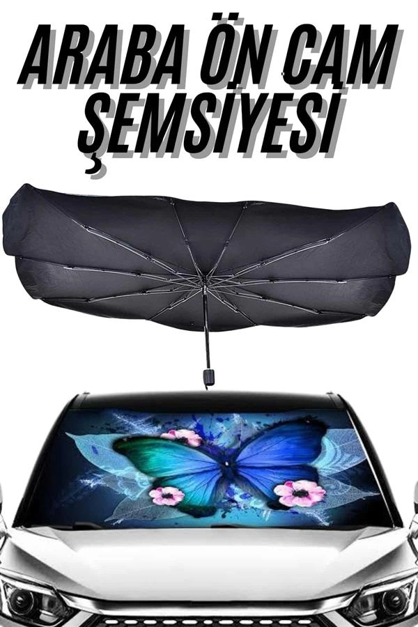 Katlanabilir Oto Güneşlik Şemsiye Tip 1 Adet Ön Cam Koruma
