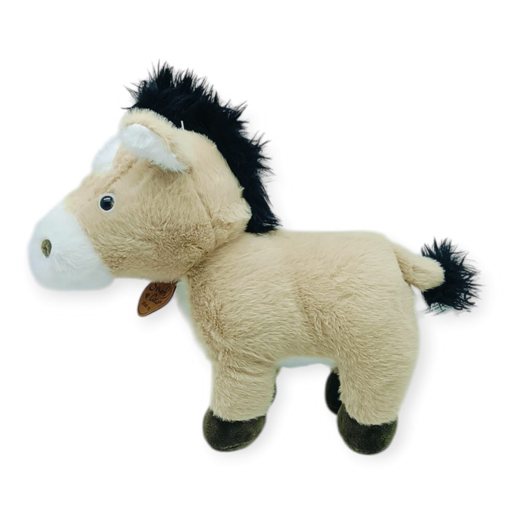Peluş Hayvanlar Sesli 30 cm At - Bej