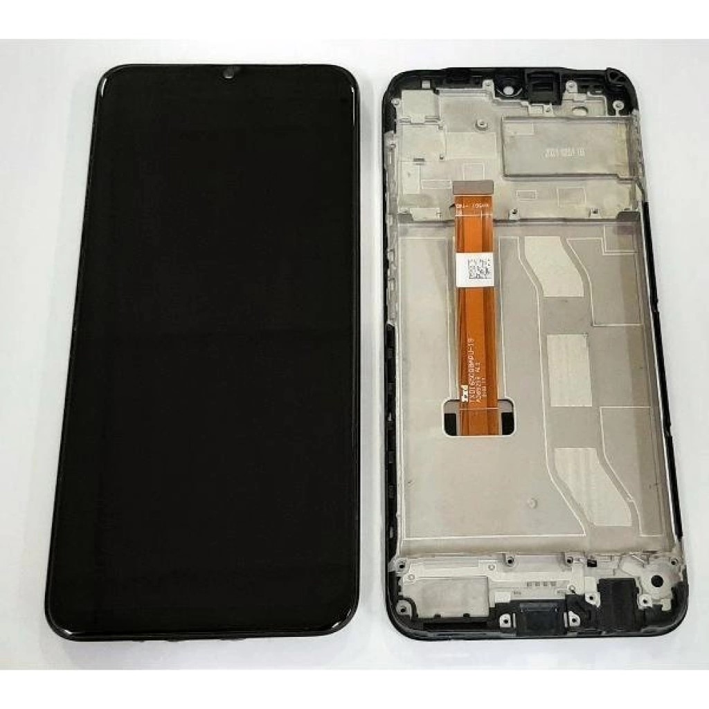 Realme C25 Uyumlu Ekran Dokunmatik Çıtalı (Siyah)