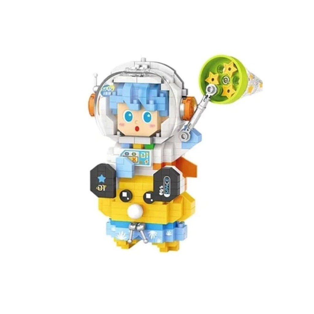LZ-8827 Astronot Mavi 390 Parça Block Oyuncak