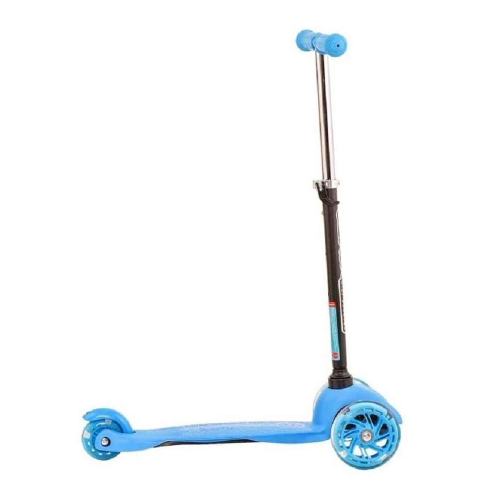 Eğlenceli Işıklı Scooter Mavi 40 Kg Kapasite