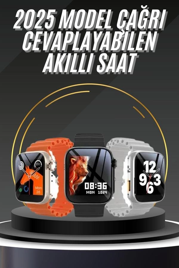 Akıllı Saat Bluetooth Bağlantılı 500 Çağrı Hafızalı Spor Modu