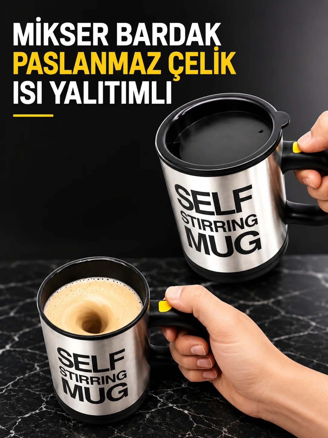 Mikser Bardak Paslanmaz Çelik Isı Yalıtımlı