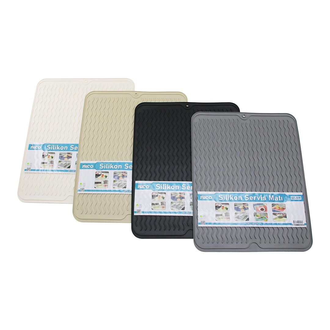 Çok Amaçlı Silikon Servis Matı 30x40 cm Bulaşık Altlığı