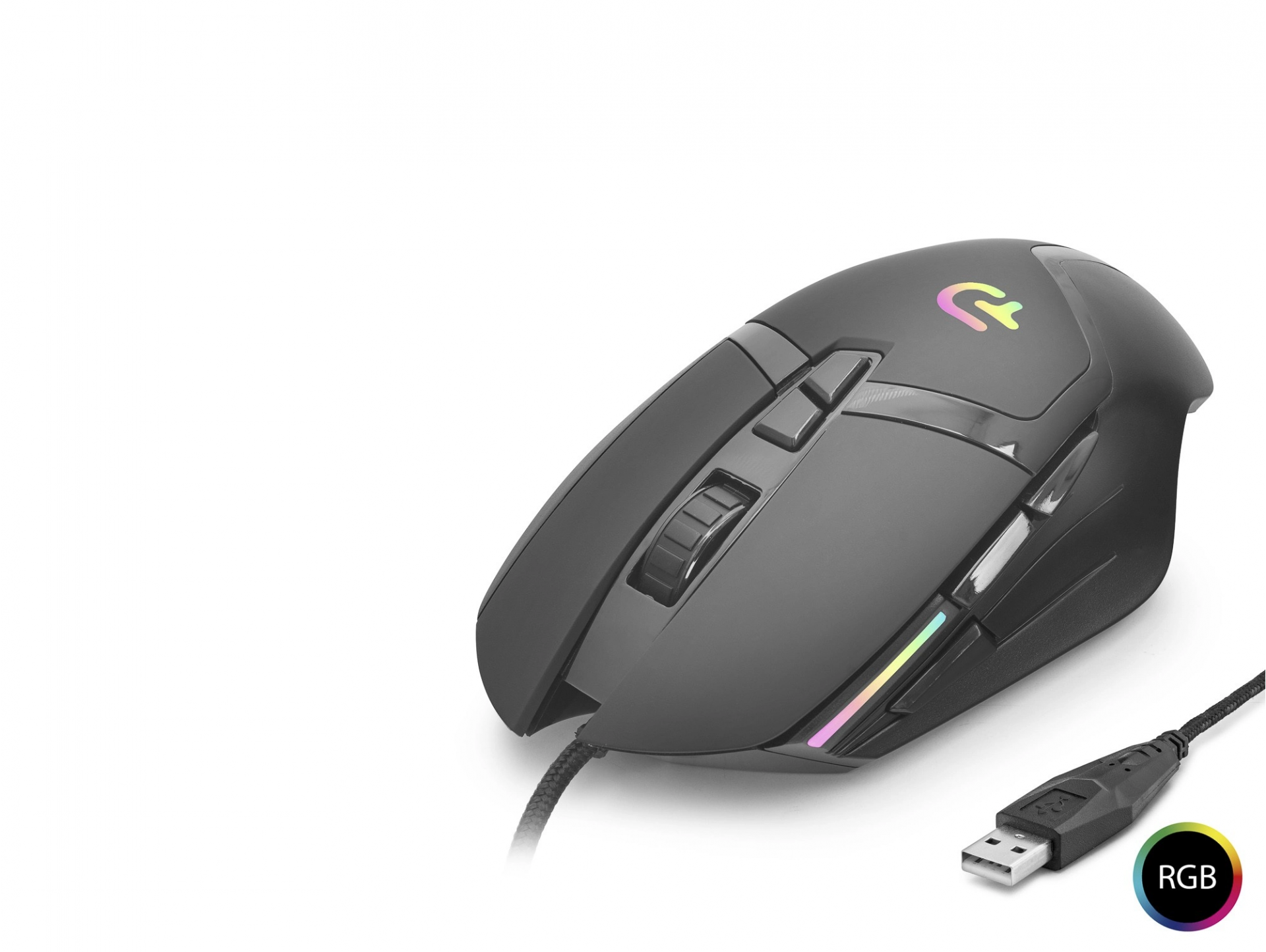 Ergonomik RGB Oyun Mouse 7200 Dpi 7 Tuş Siyah