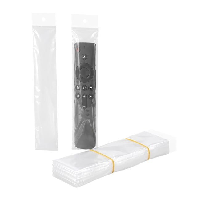 Hey Şeffaf Askılı 25 Cm * 5 Cm Kumanda Poşeti (100’lü Paket)