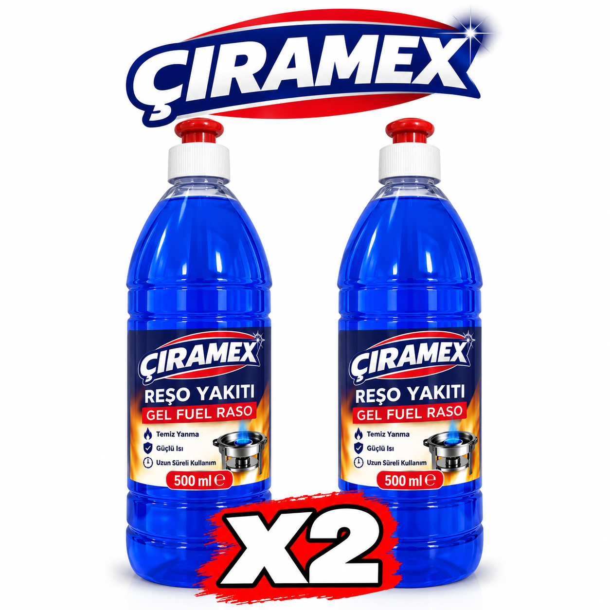 ÇIRAMEX ROŞE JEL YAKIT 500 ML (2 Adet)