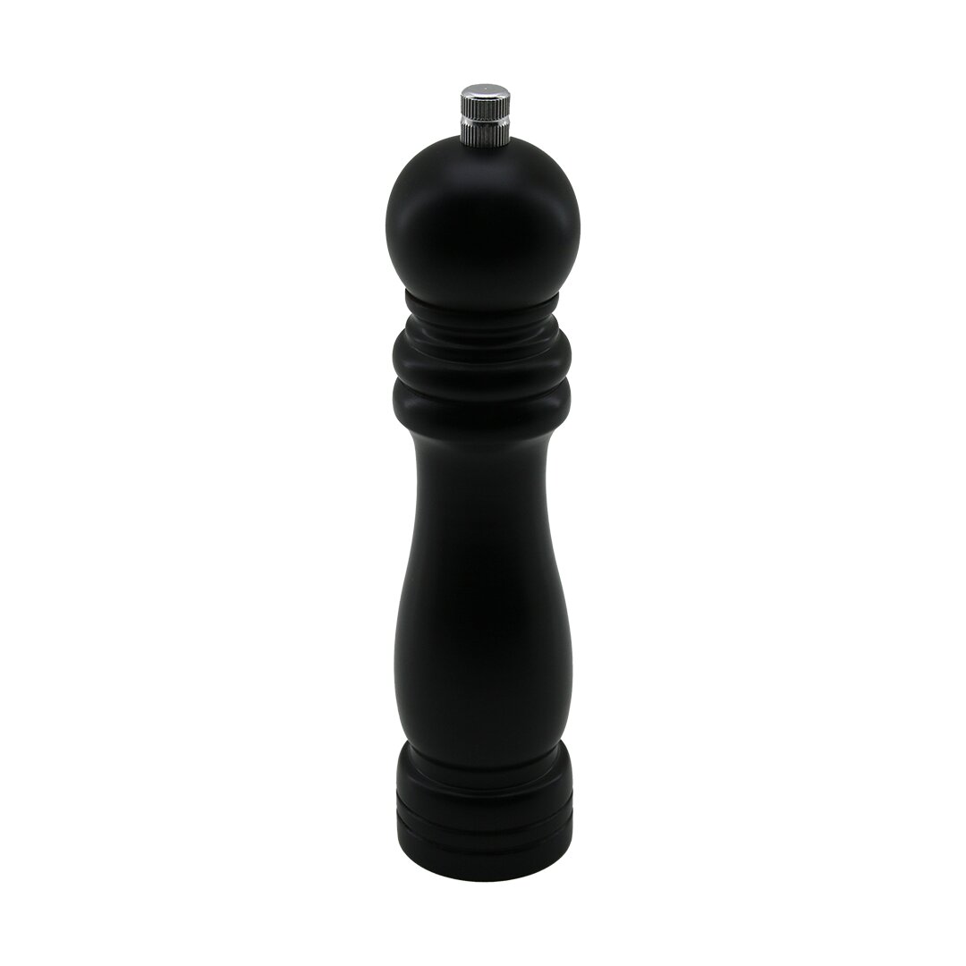 Siyah Ahşap Büyük= Çap: 4.5CM - Uzunluk: 19.5CM Tuz - Baharat Öğütücü