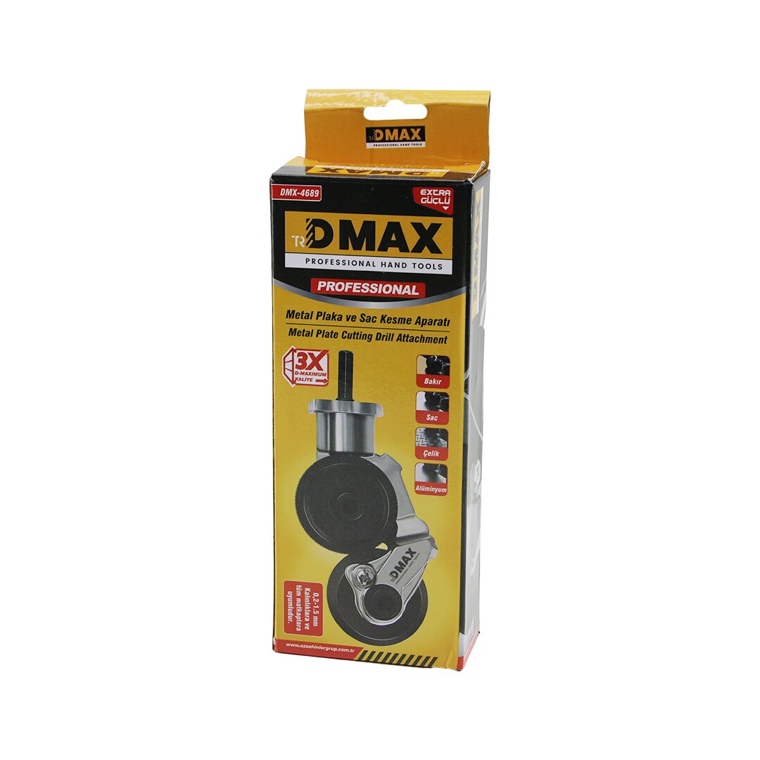 Matkapa Tak Kullan Metal Plaka - Sac Kesme Aparatı 0.2-1.5MM Kalınlıklara - Tüm Matkaplara Uyumlu