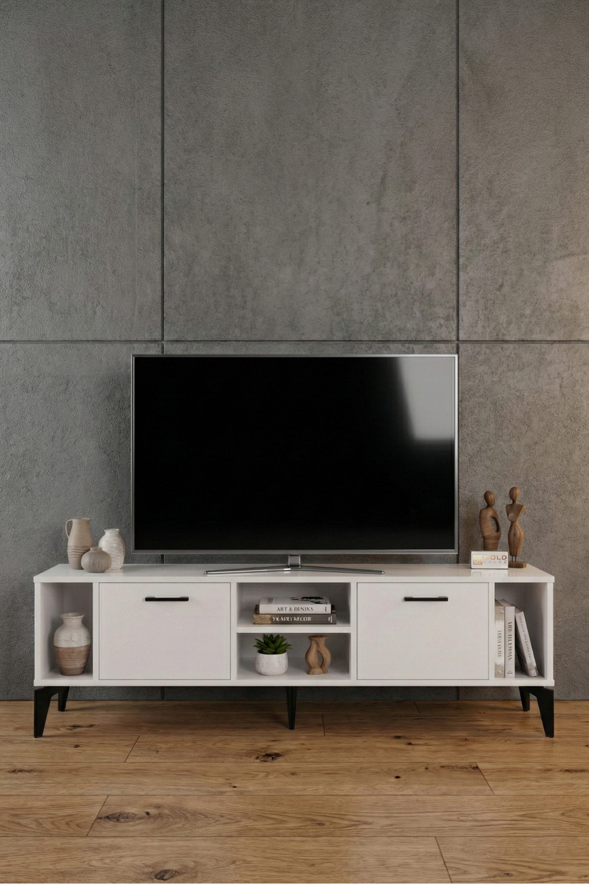 Linya TV Sehpası Suntalam Beyaz 160x35 cm
