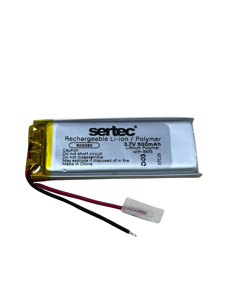 502050 3.7V 500 MAh Li-Polymer Pil (Devreli/1.5A)