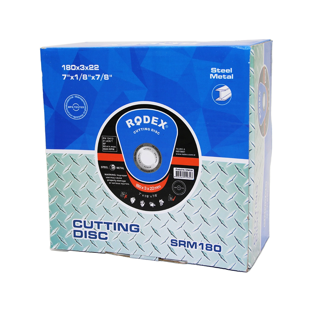 Yüksek Performanslı Metal Kesici Disk 180x3x22mm