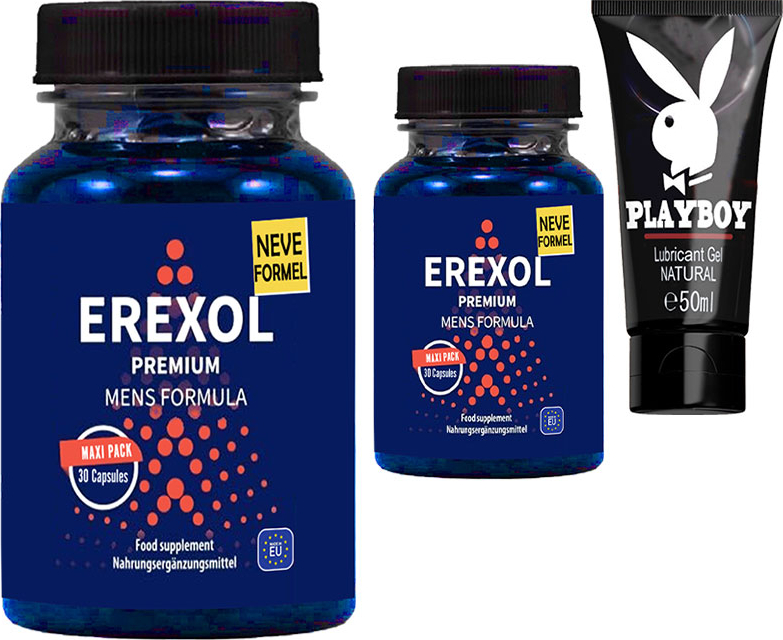 Erexol 2 Adet Erkekleri Destekleyicili 30 Lu Kapsüller L-Argininli L-Citrullineli Macatozlu Çinko Üzüm Çekirdeği Extreleri + Jel