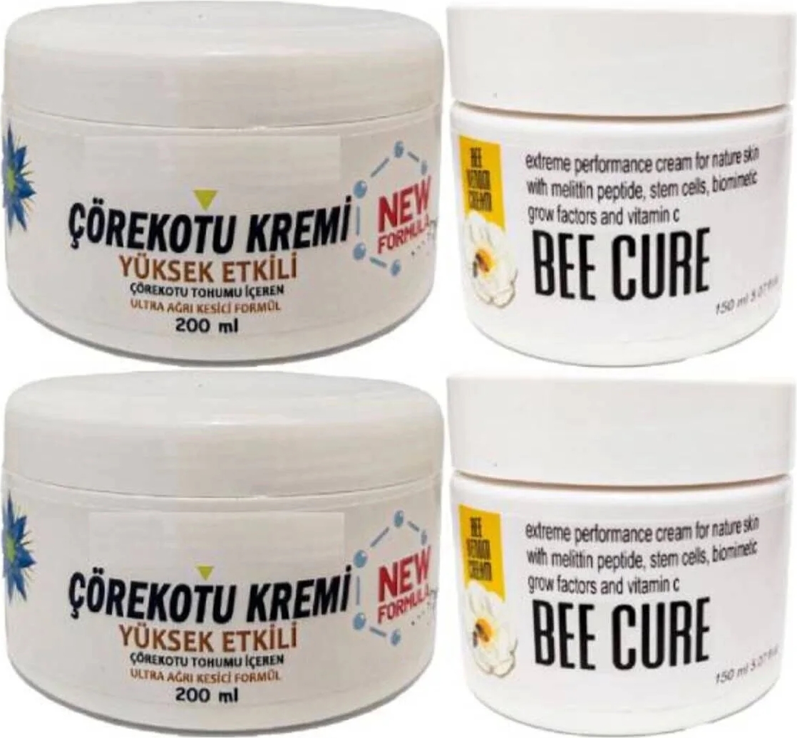 Çörek Otu Kremi Xl Boy Krem 2X200 Ml+Bee Cure Krem 2X150 ml