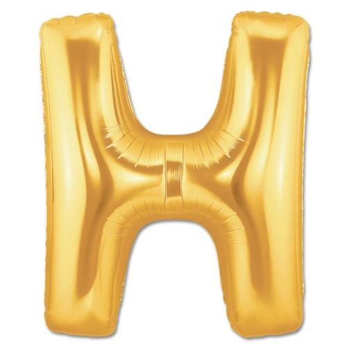 Altın Renk H Harf Folyo Balon 40 İnç