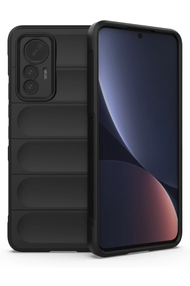 Xiaomi Mi 12 Lite Uyumlu Kılıf Optimum Silikon - Siyah