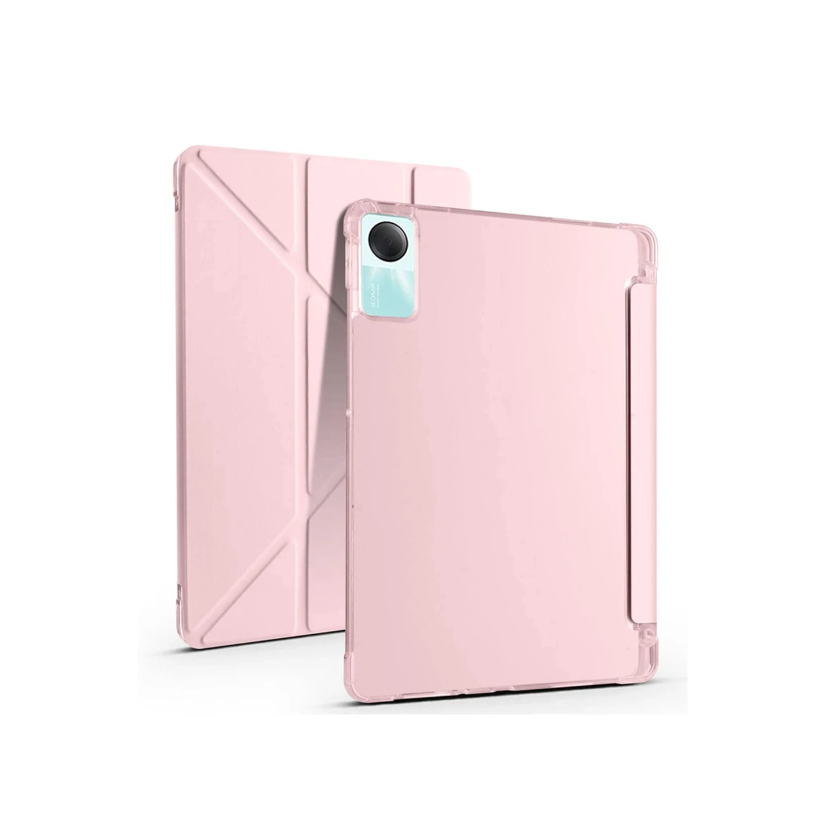 Xiaomi Redmi Pad SE 4G Kılıf Kalemlikli Mars Tablet Kılıfı - Rose Gold