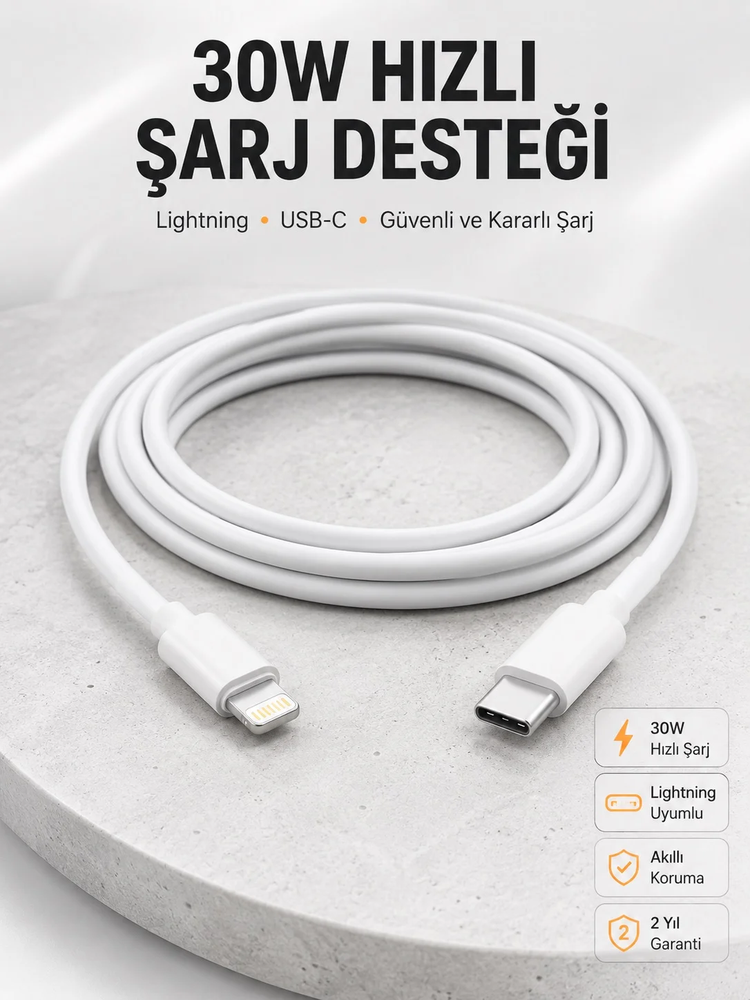 IOS Tüm Serilerle Uyumlu 30W Hızlı Şarj Aleti 11 12 13 14/Pro Max Mini Plus