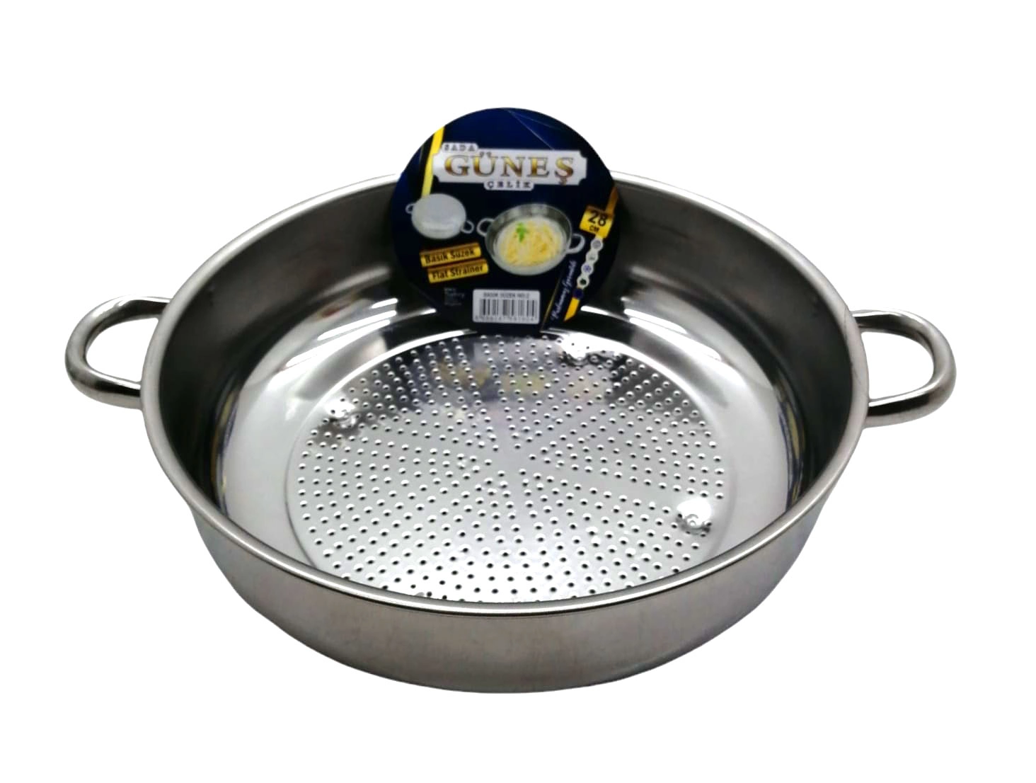 Pratik Metal Süzgeç 28 cm Derin Tasarım