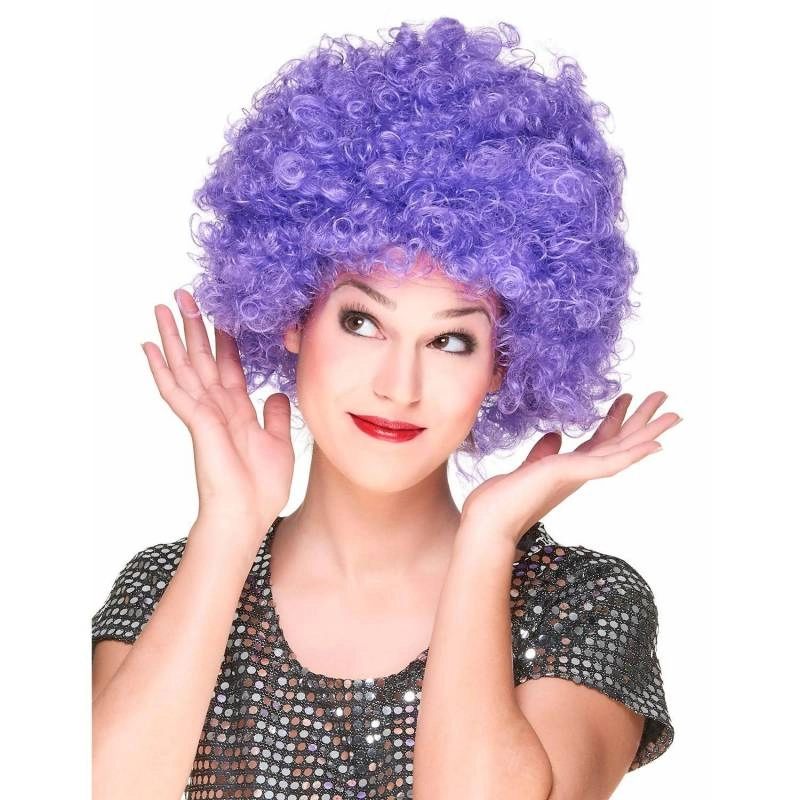 Kıvırcık Afro Mor Renk Bonus Peruk 1 Adet