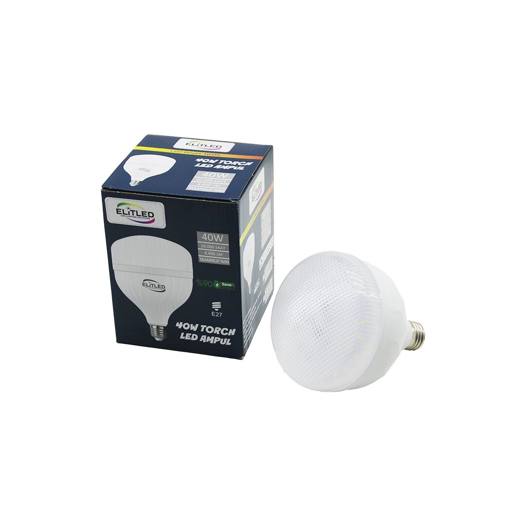 Yüksek Performanslı Beyaz LED Ampul E27 40W 6400K