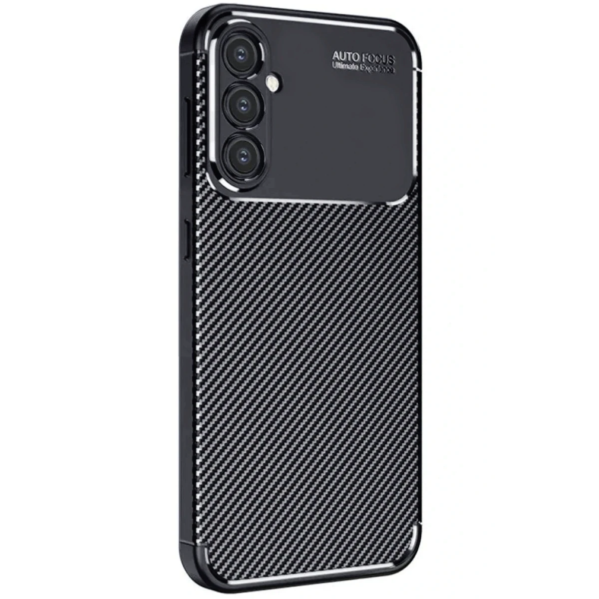 Samsung Galaxy A16 5G Kılıf Auto Focus Karbon Kapak - Siyah