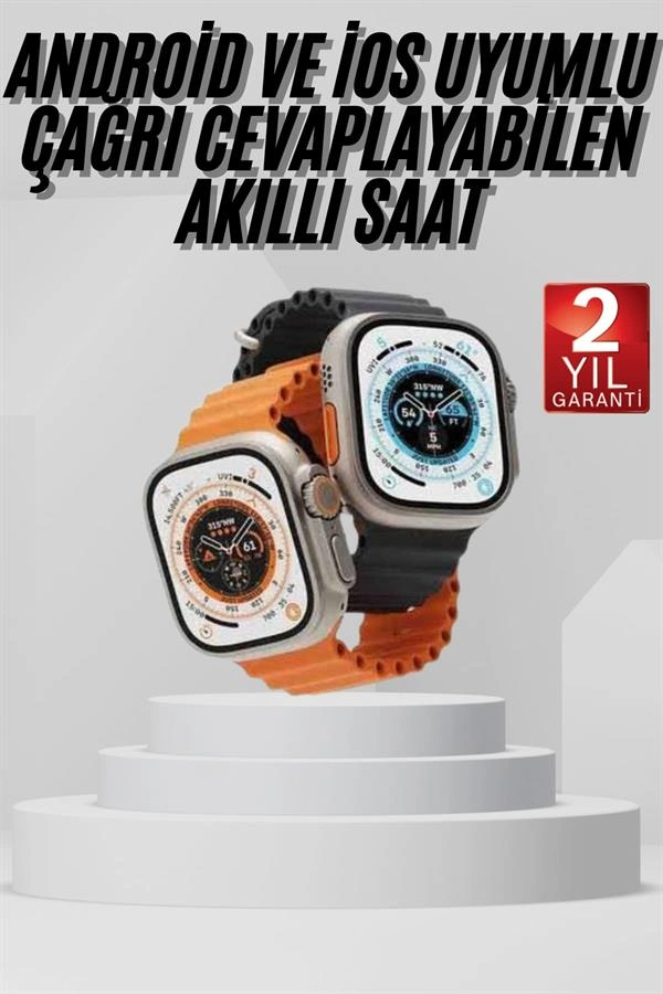 Şık Tasarımlı Akıllı Saat Kordonu 49 mm Uyumlu Unisex