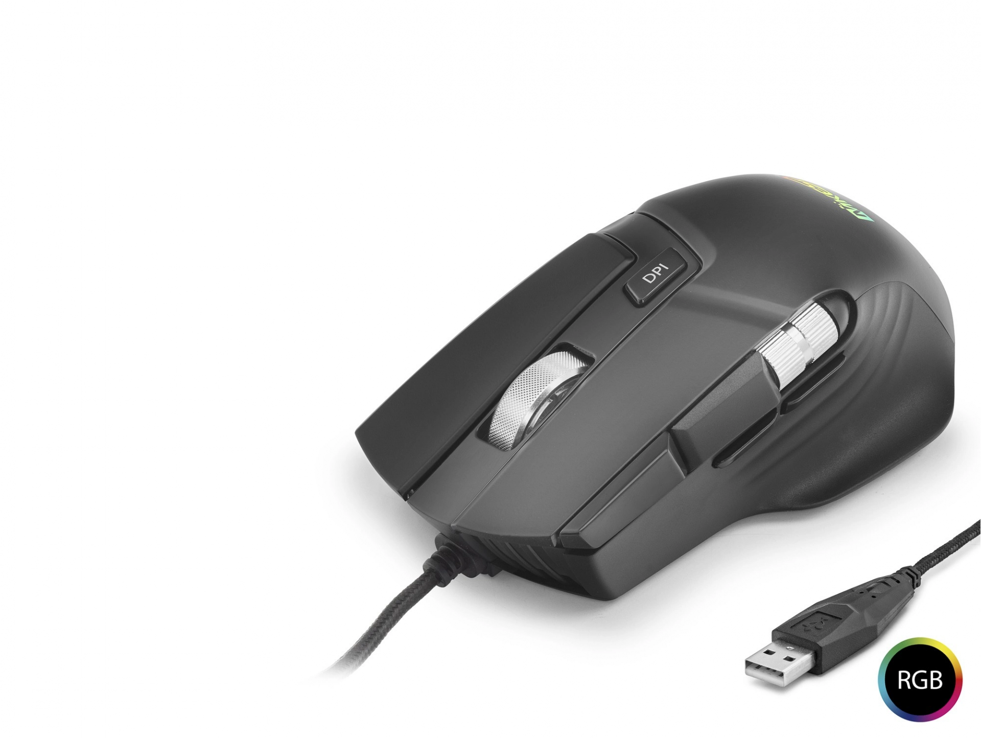 Ergonomik RGB Oyun Mouse 12400 DPI 10 Tuş ile Siyah
