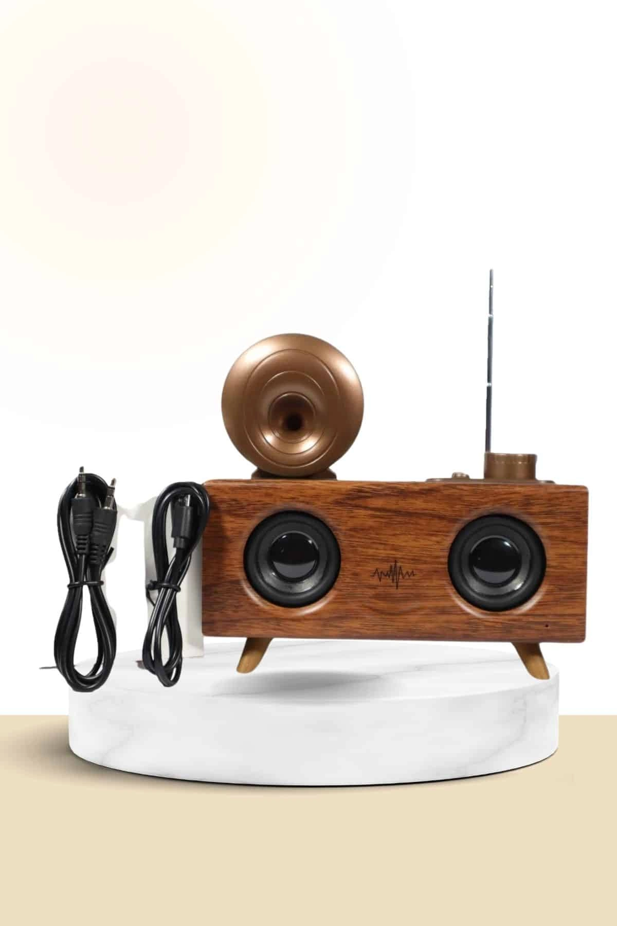 Ahşap Tasarımlı Bluetooth Radyo 3 Bantlı