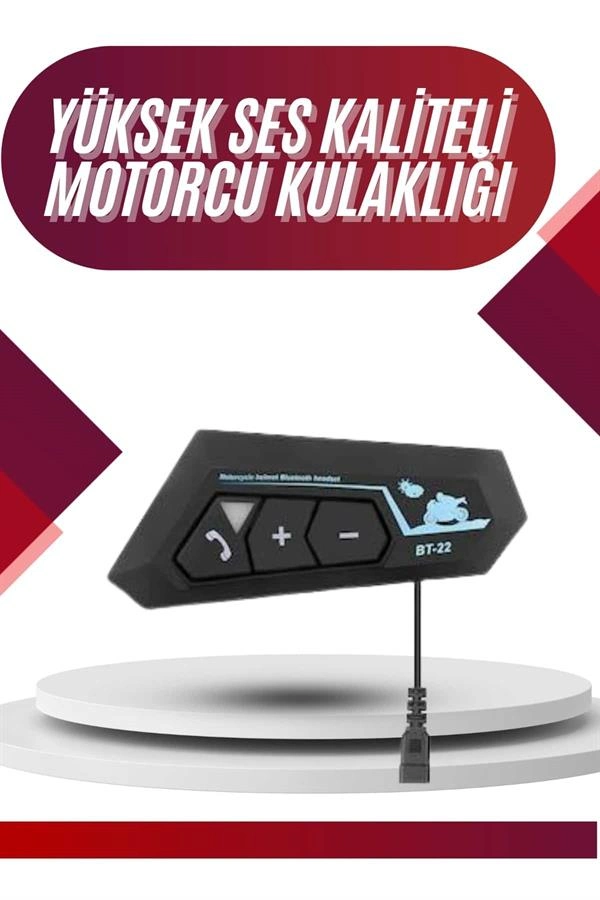 Bluetooth Kulaklık Motosiklet Kask Uyumlu 5.0 Teknoloji