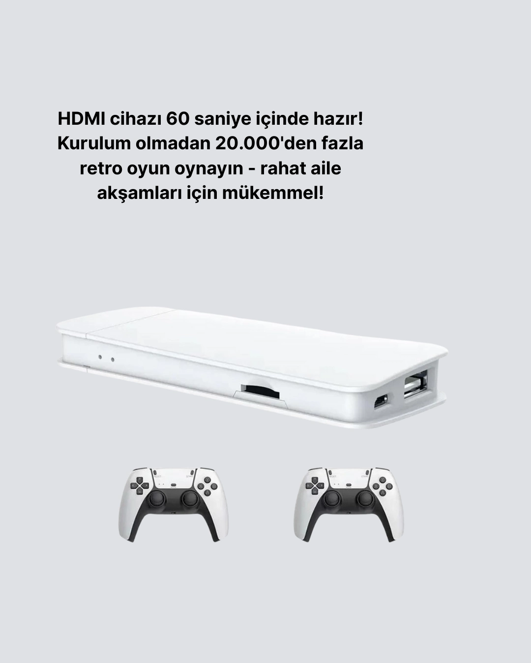 Kablosuz Kontrolcülü Retro Oyun Konsolu 20.000 Oyunlu