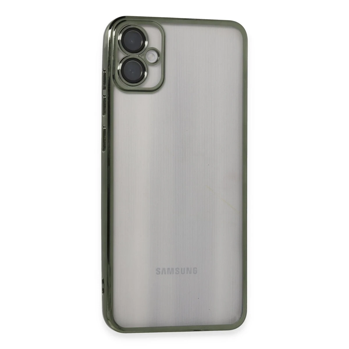 Samsung Galaxy A05 Kılıf Razer Lensli Silikon - Yeşil