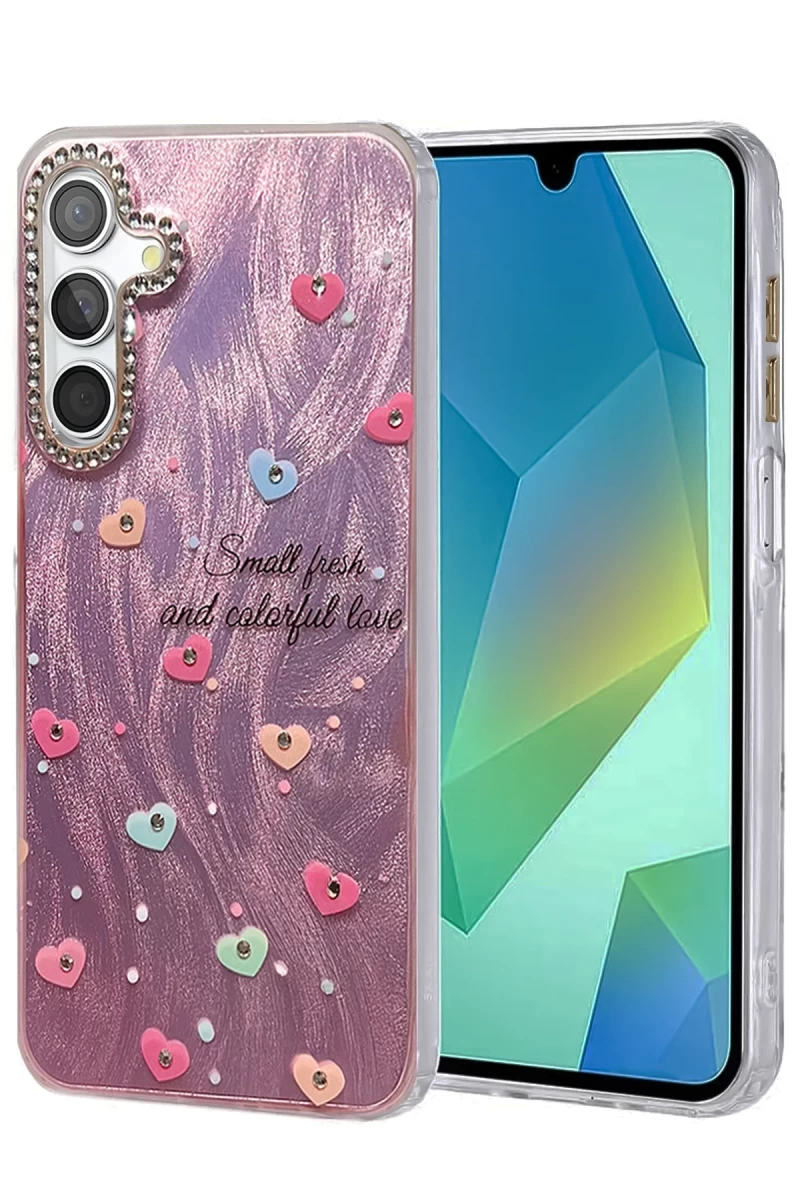 Samsung Galaxy A55 5G Uyumlu Kılıf Blade Aynalı Desenli Kapak - Desen 8