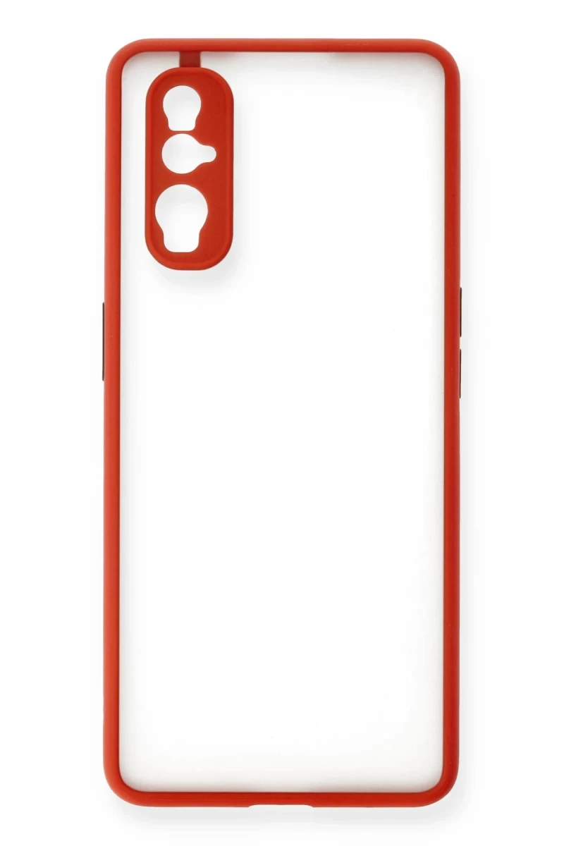 Oppo Find X2 Uyumlu Kılıf Montreal Silikon Kapak - Kırmızı