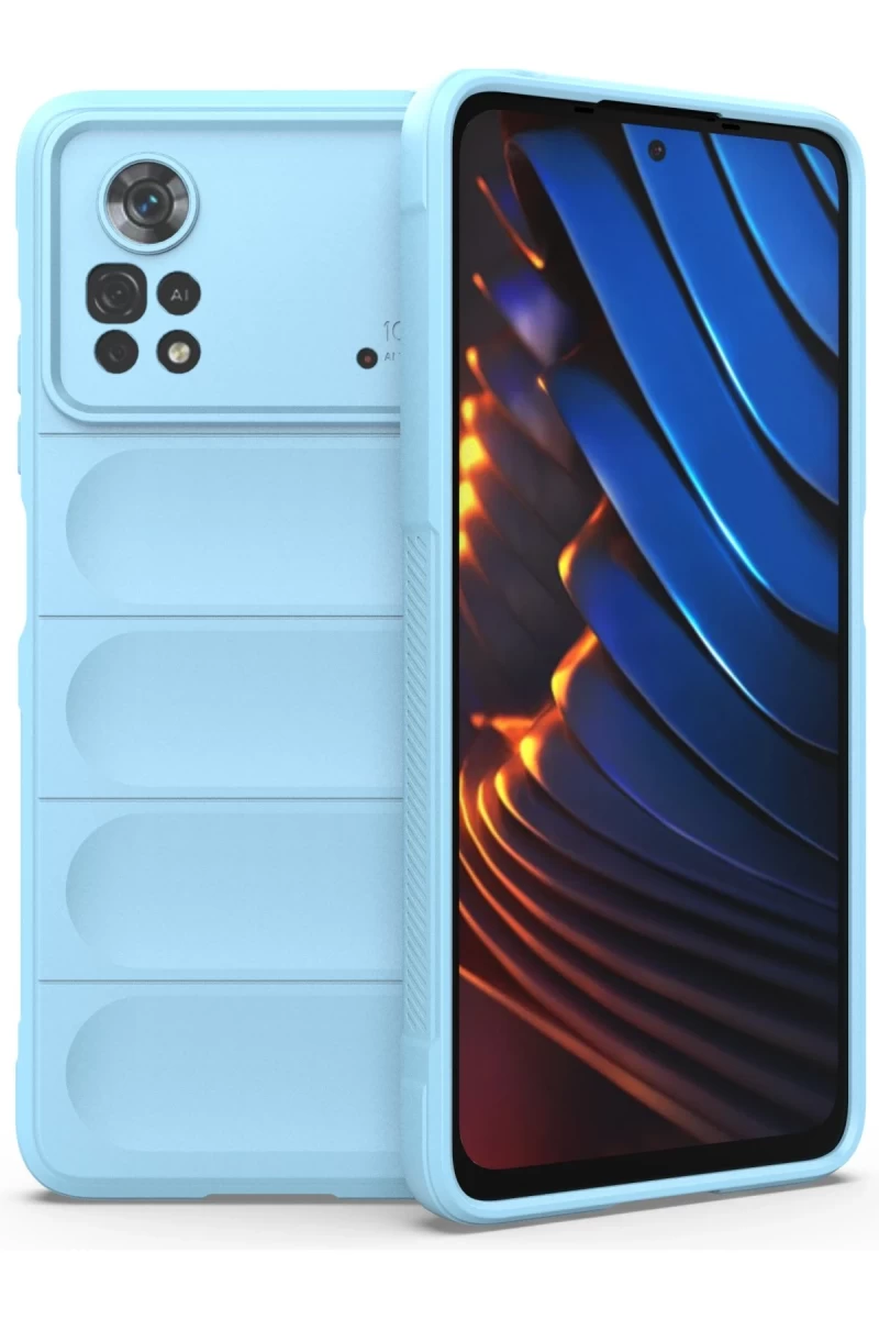 Xiaomi Poco X4 Pro 5G Uyumlu Kılıf Optimum Silikon - Sky Blue