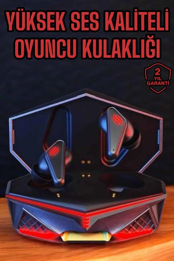 Ergonomik Bluetooth Oyuncu Kulaklığı Gürültü Önleyici 3D Ses