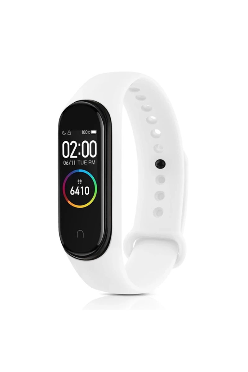 Xiaomi Mi Band 4 Uyumlu Klasik Kordon - Beyaz