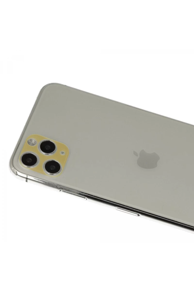 Apple iPhone 11 Pro Max Uyumlu Rainbow Kamera Lens Koruma Cam - Gold