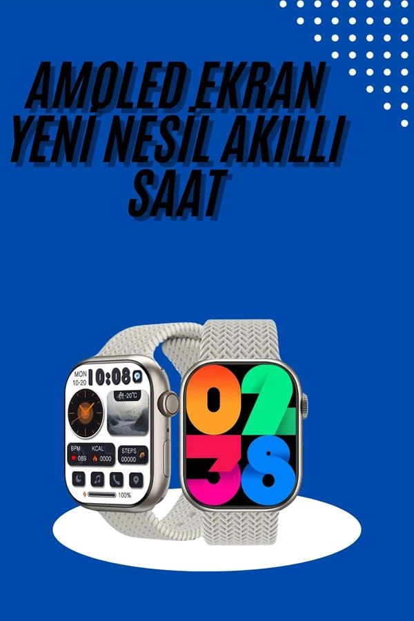 Kol Saat AMOLED Ekran 420 mAh Android iOS Uyumlu (Akıllı Model)