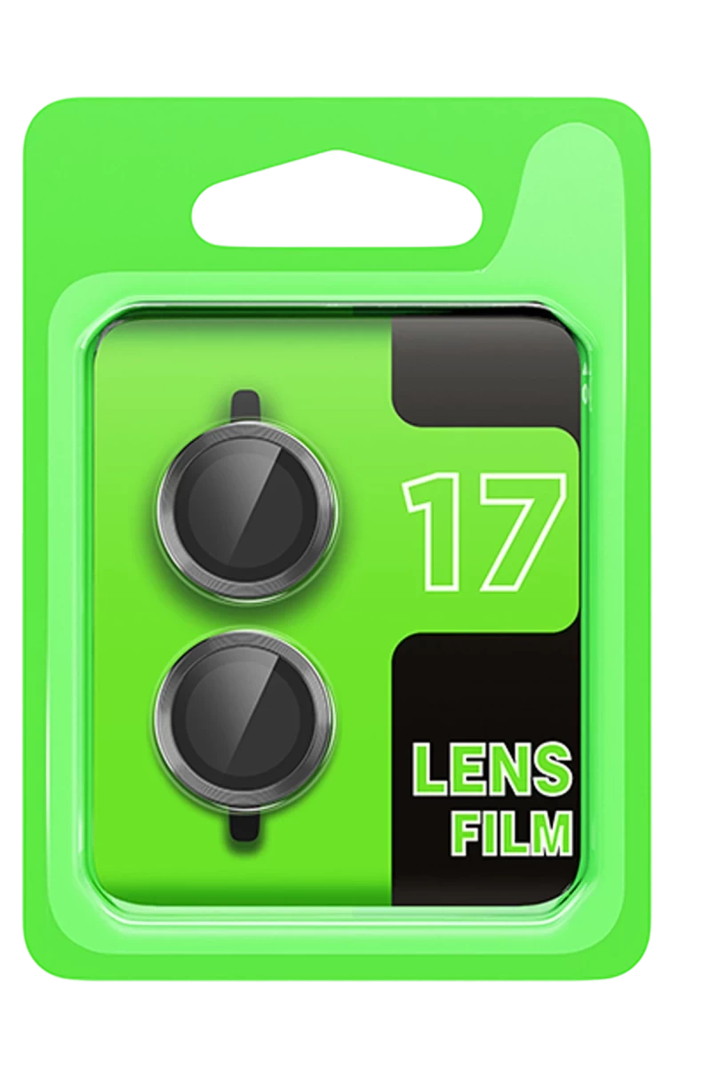Apple iPhone 17 Uyumlu Raze Metal Kamera Lens - Gri