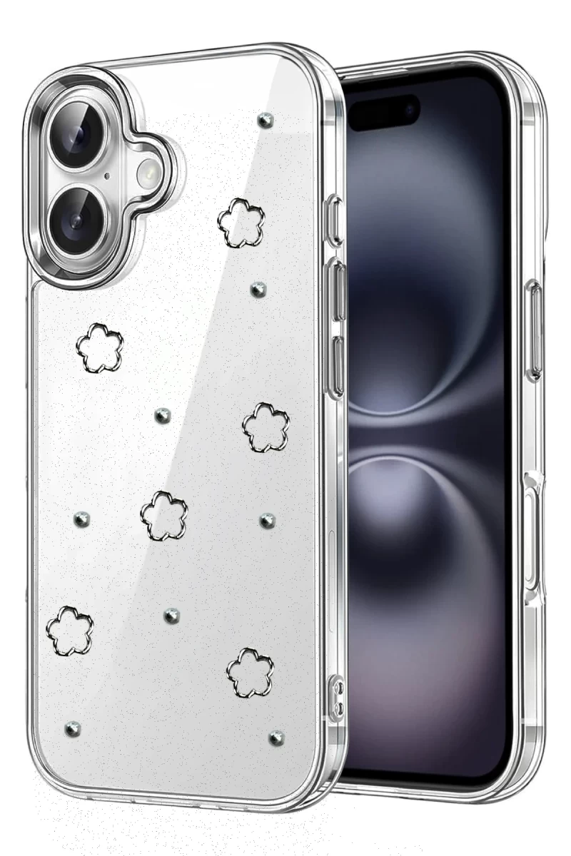 Apple iPhone 16 Plus Uyumlu Fiyonk Desenli Kapak - Desen 2